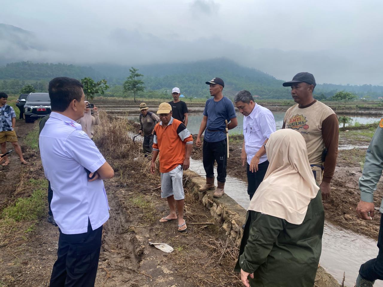 Peninjauan Lokasi Cetak Sawah di Desa Wiwirano Kec. Oheo
